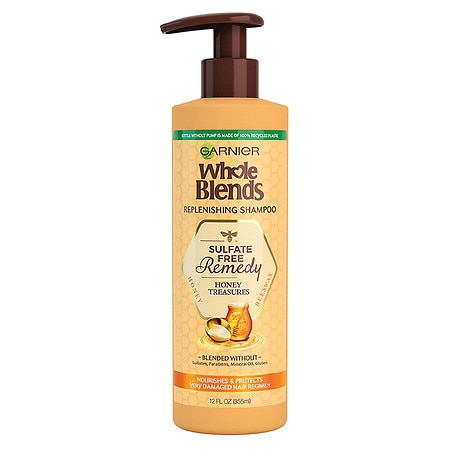 Garnier Whole Blends Sulfate Free Remedy Honey Shampoo for Dry to Very Dry Hair - 12.0 fl oz