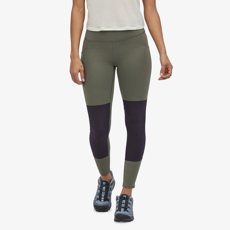 Patagonia Women's Pack Out Hike Tights - Recycled Nylon, Basin Green / XS