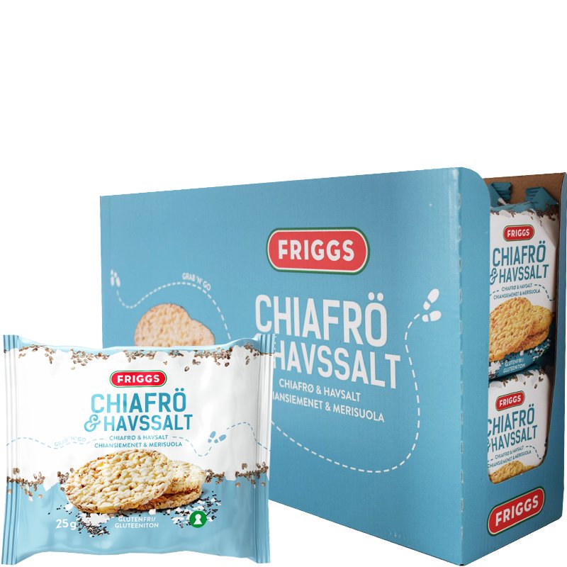 Majskakor Chiafrön & Havssalt 22-pack - 50% rabatt