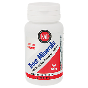 Trace Minerals with Inland Sea Mineral Concentrate (30 Tablets)