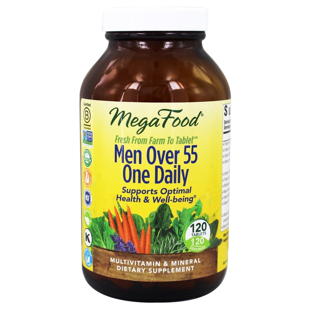 MegaFood - Men Over 55 One Daily Multivitamin - 120 Tablets