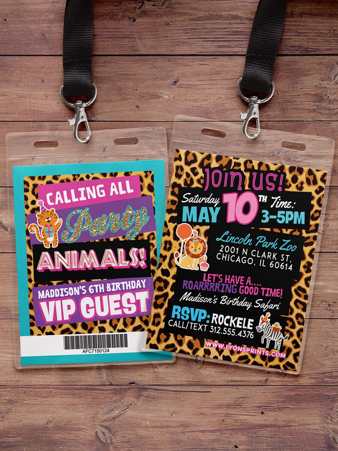 Vip Pass, Wild Safari Invitation, Zoo Birthday Printable, Animal Party Party Animal, African