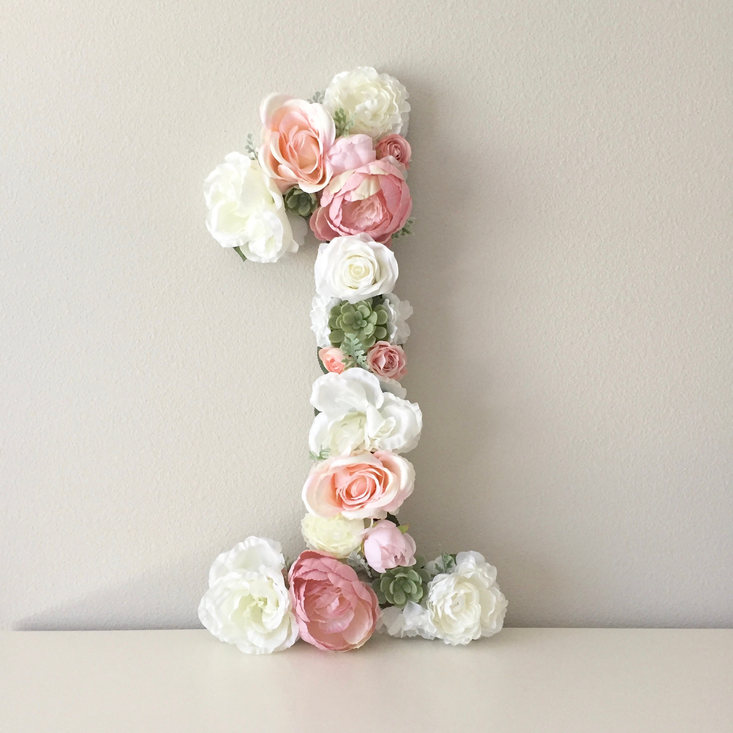 Flower Number, Shabby Chic Birthday Decor, First Party 1st Decorations, Table Photos