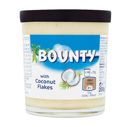 Bounty "Spread With Coconut Flakes" 200g - 23% alennus
