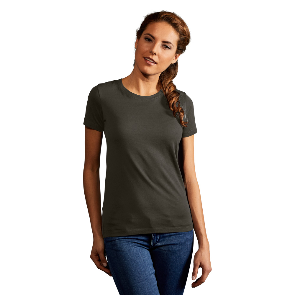 Premium T-Shirt Damen, Khaki, XL
