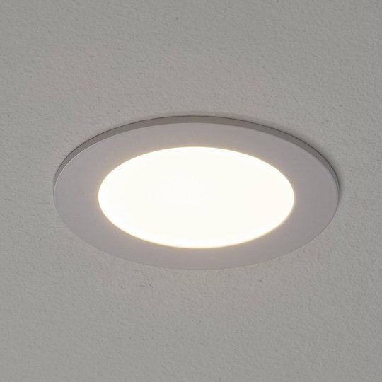 Valkoinen Fueva-Connect -LED-uppovalaisin 12 cm
