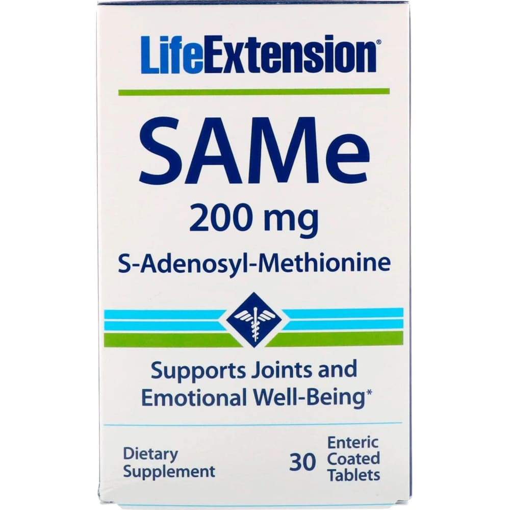 SAMe S-Adenosyl-Methionine, 200mg - 30 enteric coated tabs