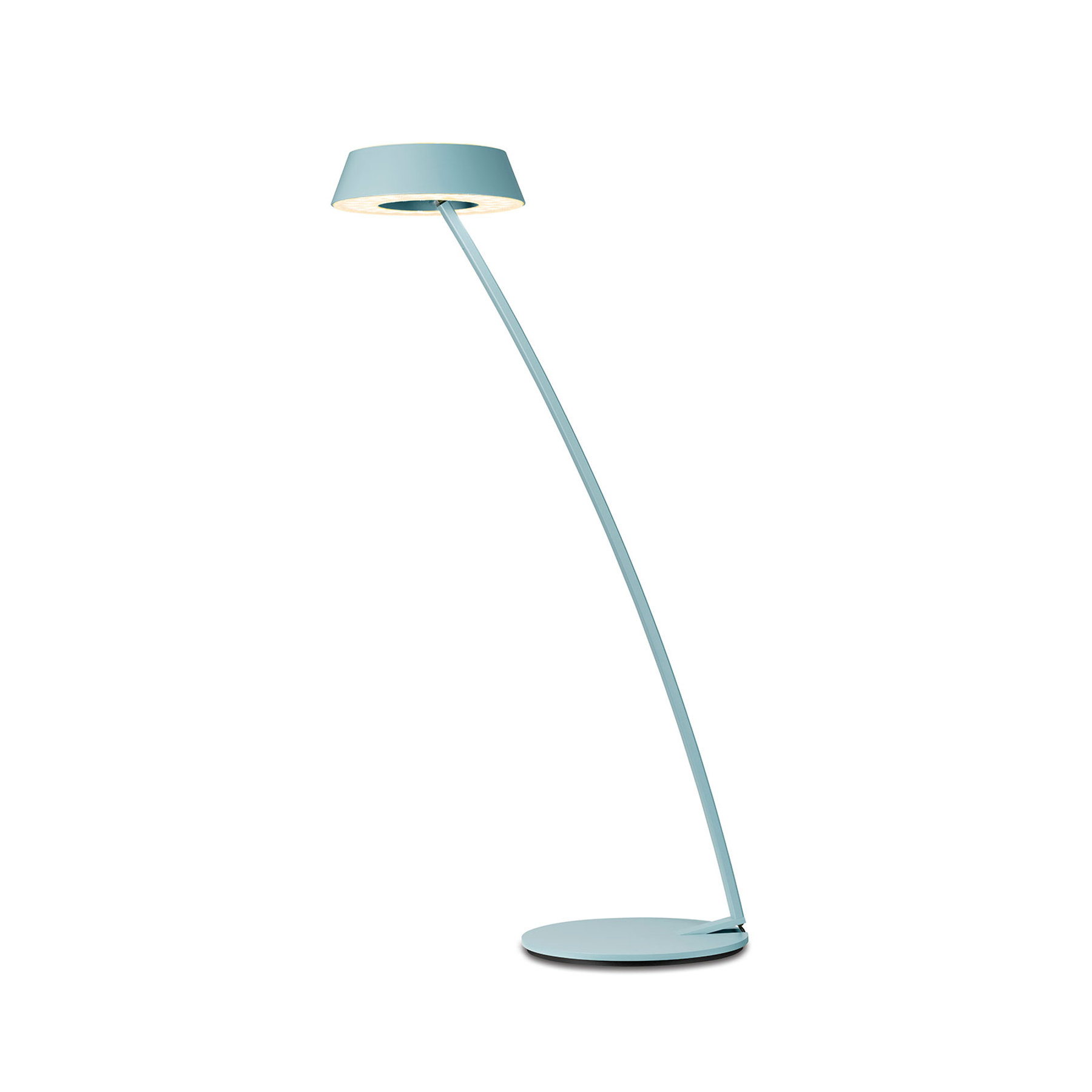 OLIGO Glance LED-pöytälamppu, kaareva, aquamariini