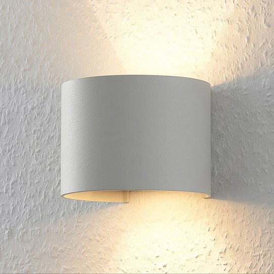 Valkoinen LED-seinävalaisin Zuzana, pyöreä