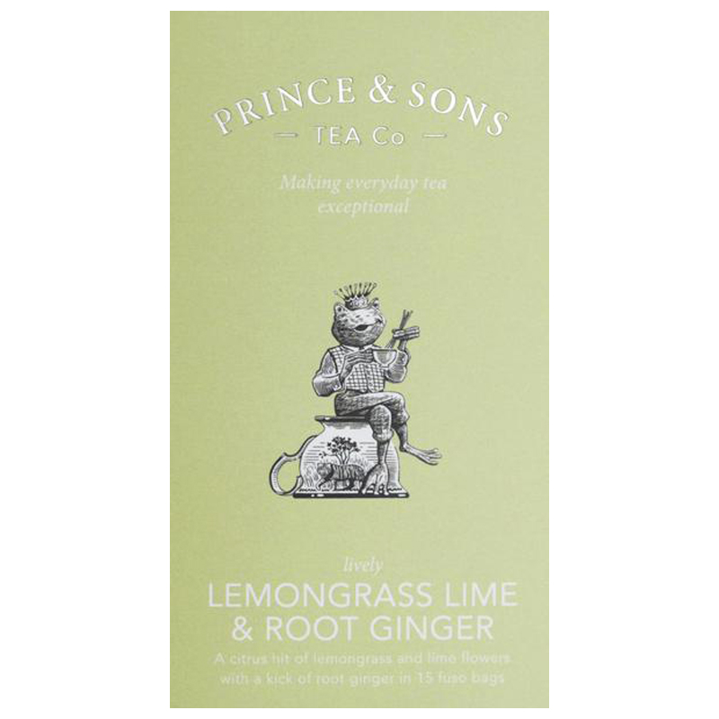 Te "Lemongrass Lime & Root Ginger" 37,5g - 63% rabatt