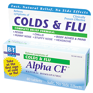 Alpha CF Cold & Flu - Homeopathic Medicine to Relieve Symptoms (40 Tablets)