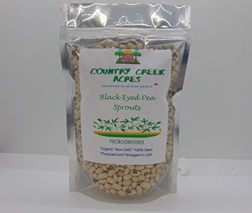 Black Eyed Pea Sprouting Seed, Organic, Non GMO - 3 oz - Country Creek Brand - B