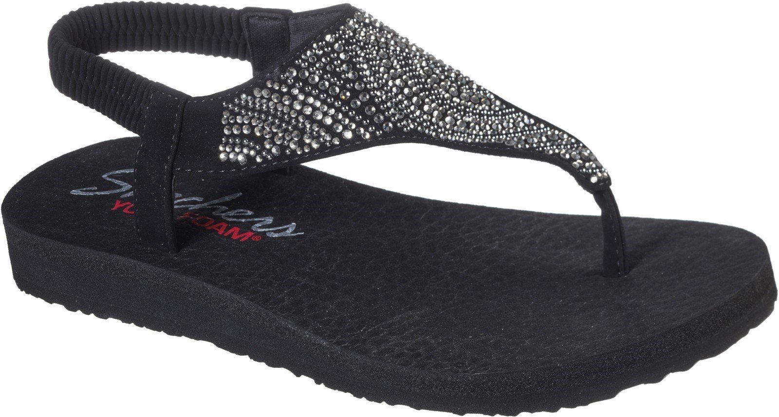 Skechers Women's Meditation New Moon Sandal Various Colours 30327 - Black 3