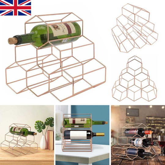 Wine rack rose gold hot sale