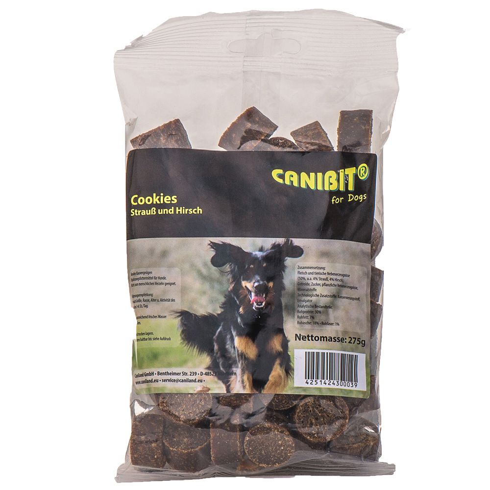 Caniland Cookies with Ostrich & Venison (Canibit) - 825g