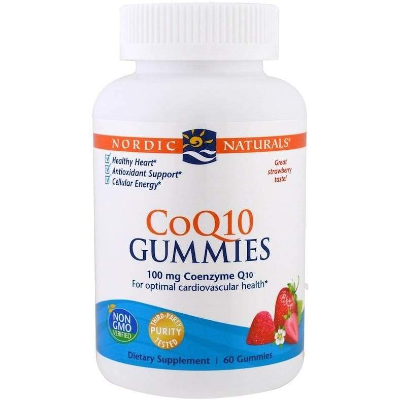 CoQ10 Gummies, 100mg Strawberry - 60 gummies