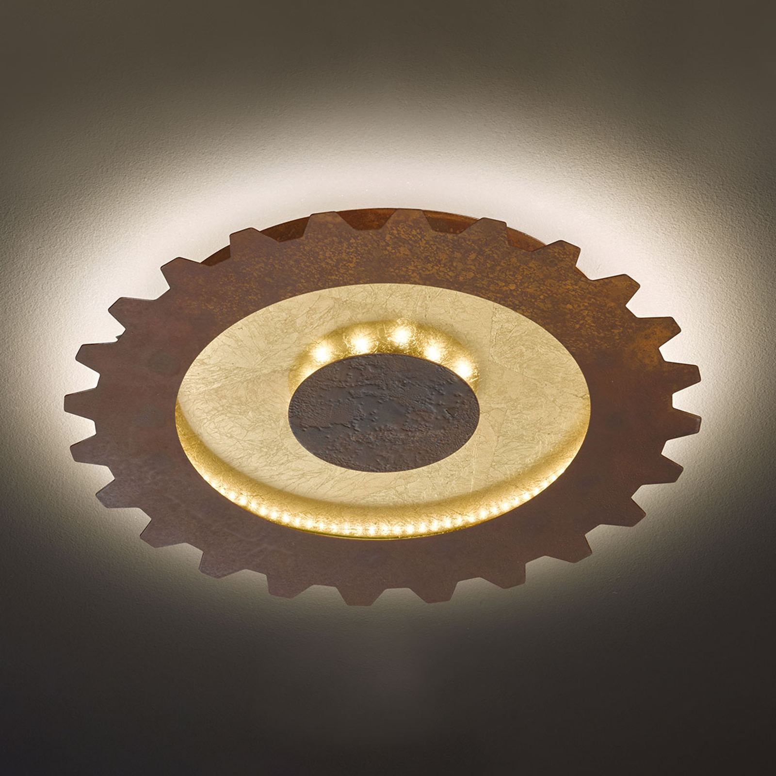 LED-kattovalaisin Leif, hammaspyörä, Ø 40 cm