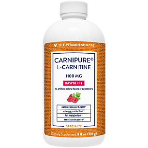 Carnipure L-Carnitine Amino Acid - 1,100 MG - Raspberry (8 Fluid Ounces)