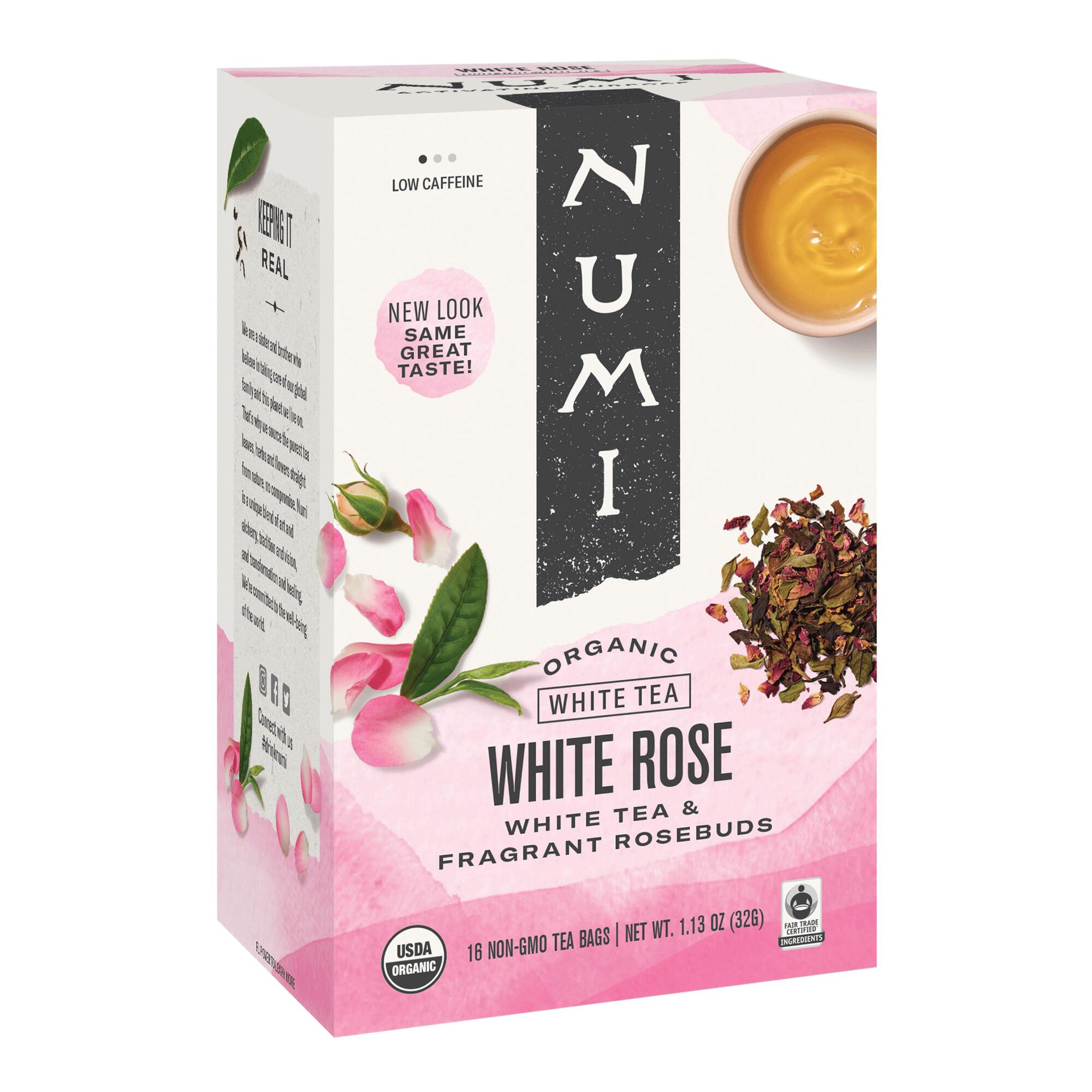 Numi Organic White Rose Tea 16 Count by World Market