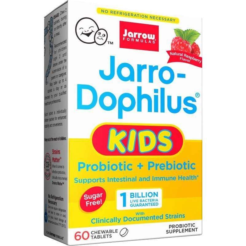 Jarro-Dophilus Kids, Natural Raspberry - 60 chewable tabs