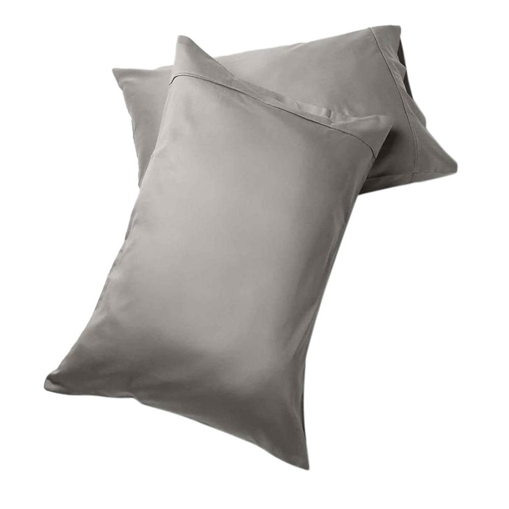 Fisher West New York 2-Pack fwny Dark Grey Standard Cotton Polyester Blend Pillow Case in Gray | 810018901530