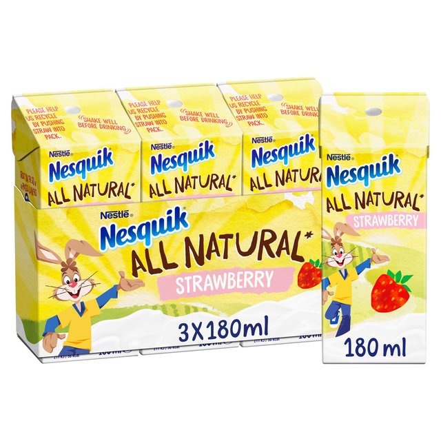 Nesquik All Natural Ready To Drink Strawberry