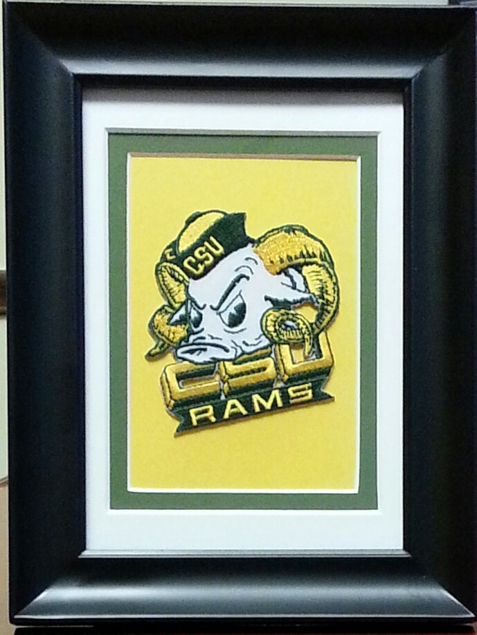 Colorado State Rams Framed Vintage Embroidered Patch