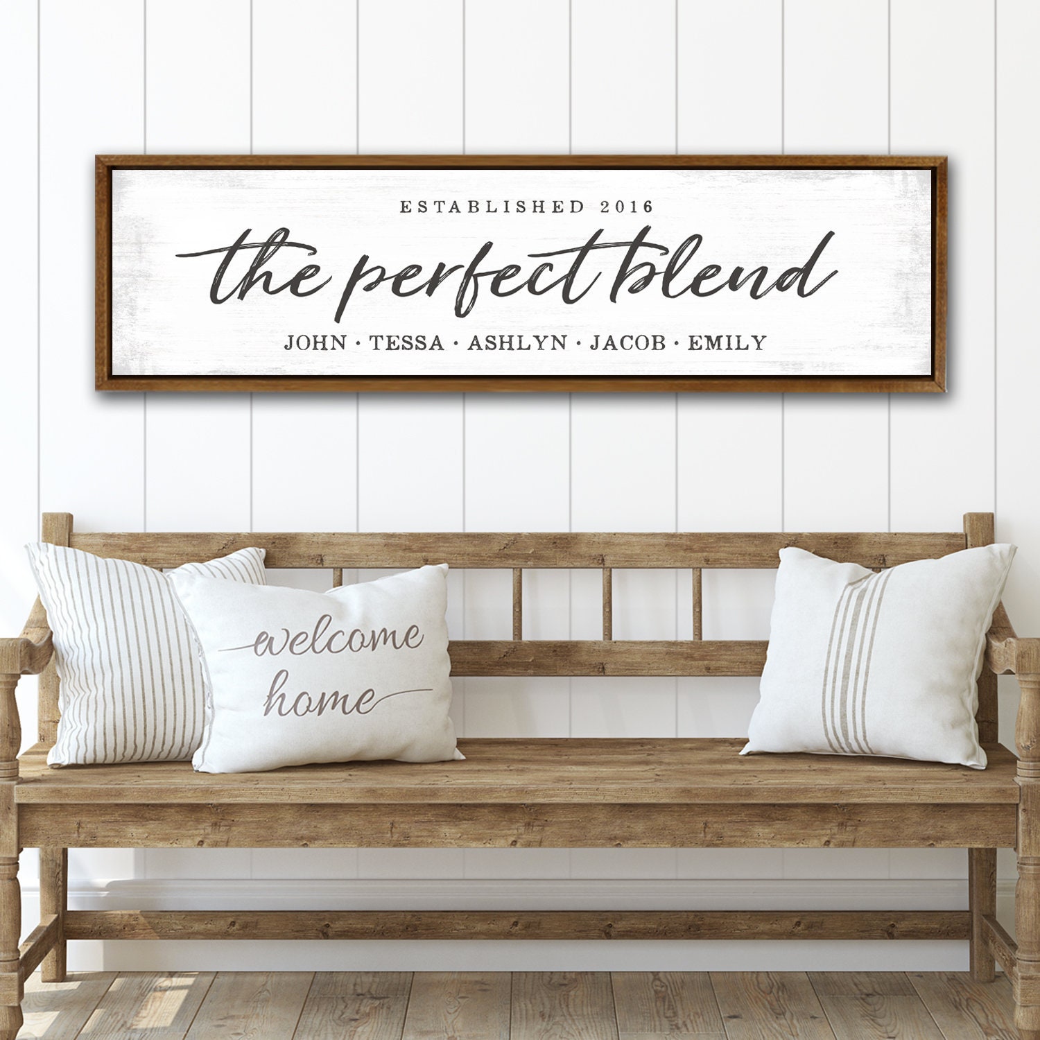 The Perfect Blend Family Sign | Personalized Blended Signs Perfectly