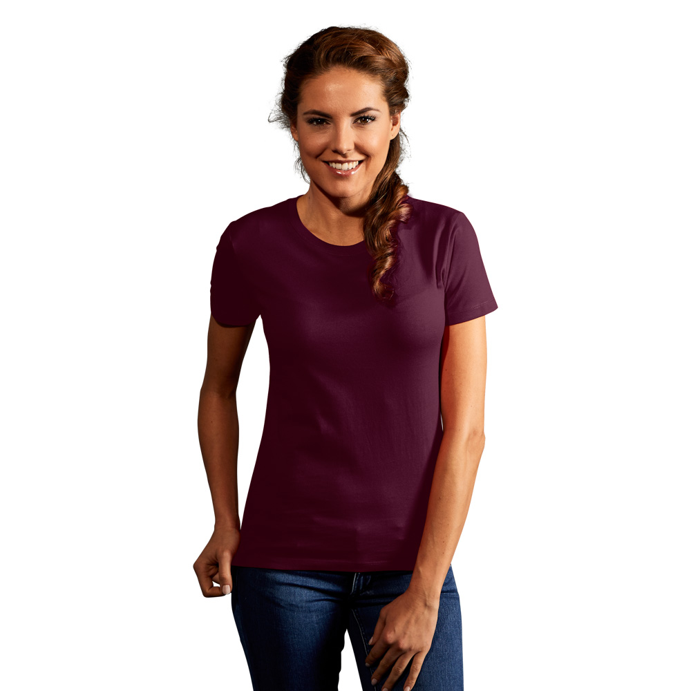 Premium T-Shirt Damen, Burgund, XL