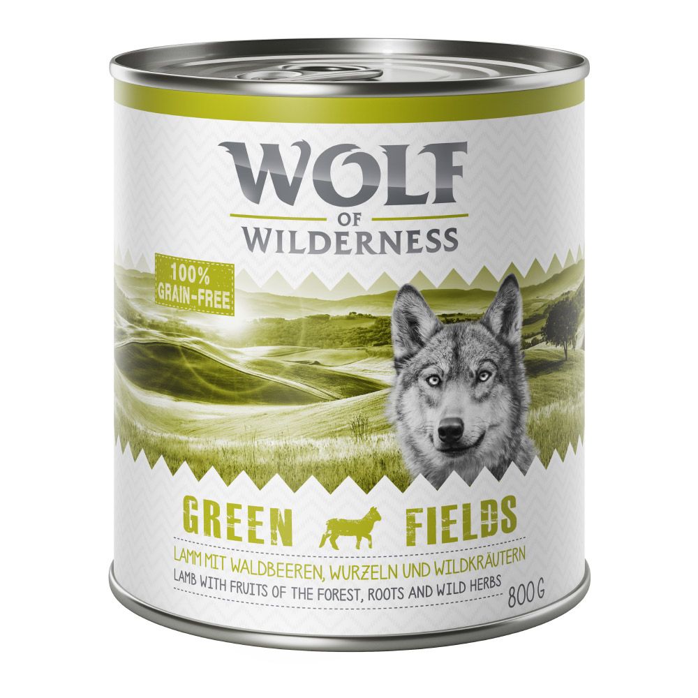 24 x 800g Wolf of Wilderness Wet Dog Food - Special Price!* - The Taste of Scandinavia - Reindeer, Salmon, Chicken (24 x 800g)