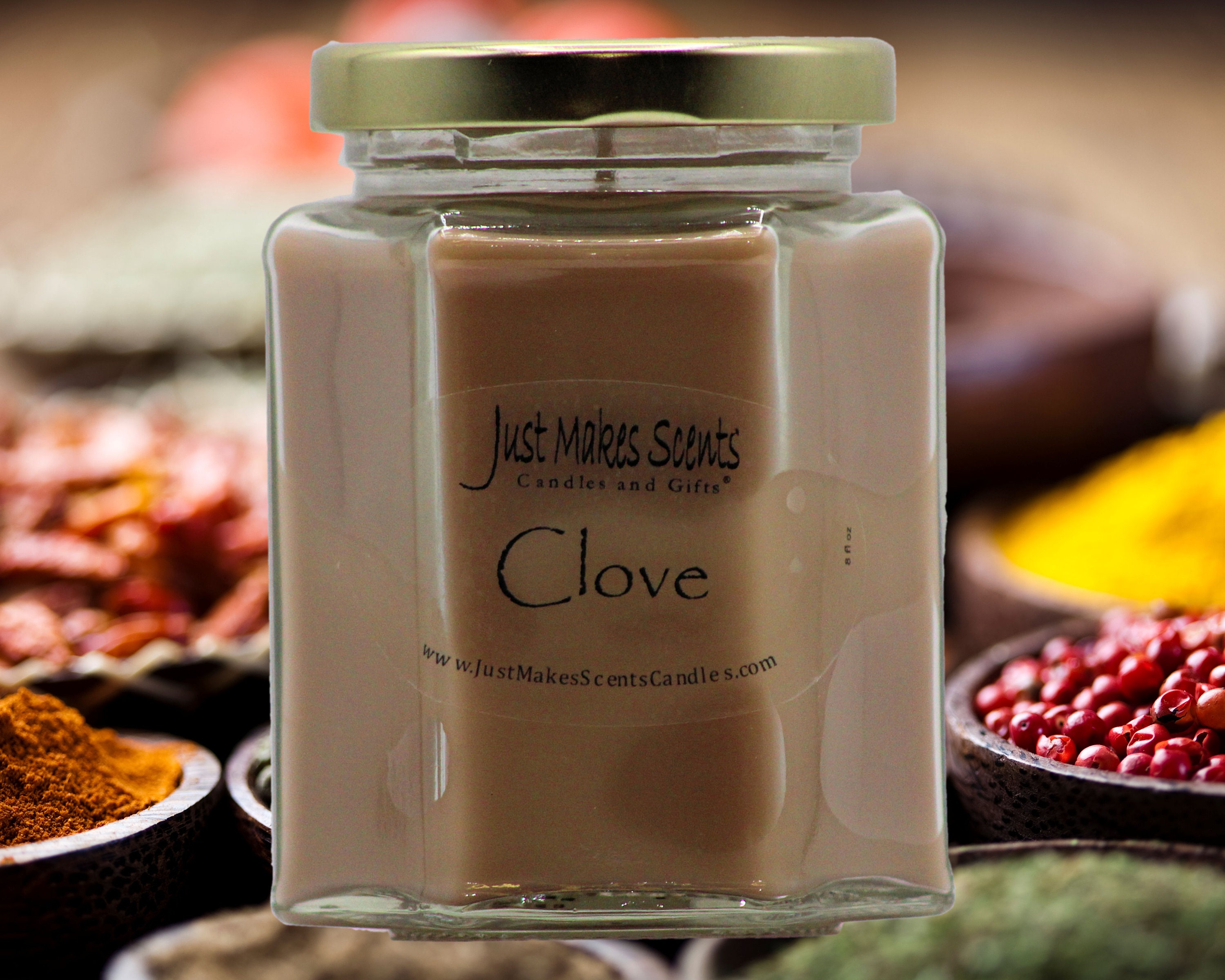 Clove Scented Candle - Blended Soy Candles Great Kitchen Spice Fragrance
