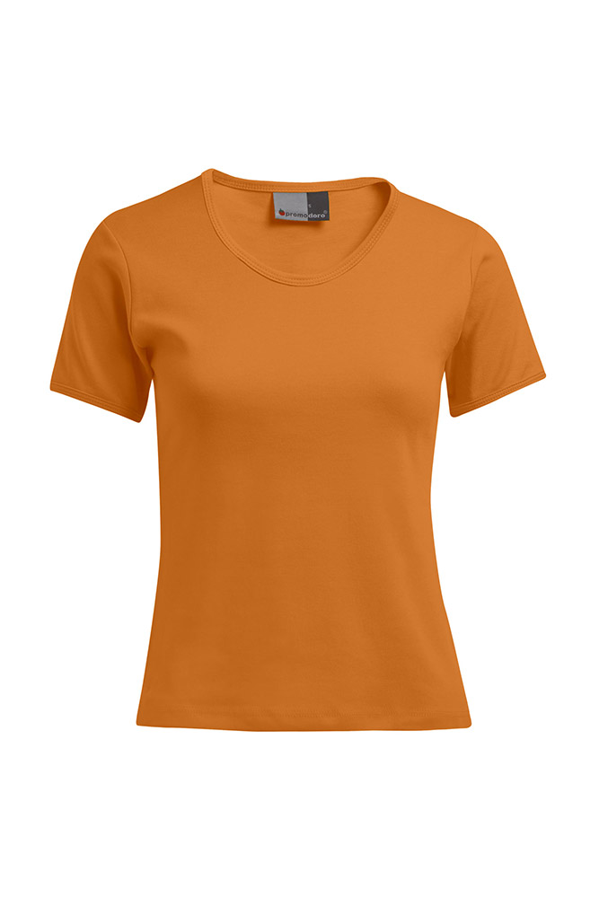 Interlock T-Shirt Plus Size Damen Sale, Orange, XXL