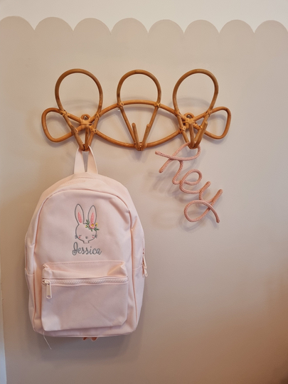 Embroidered mini outlet backpack