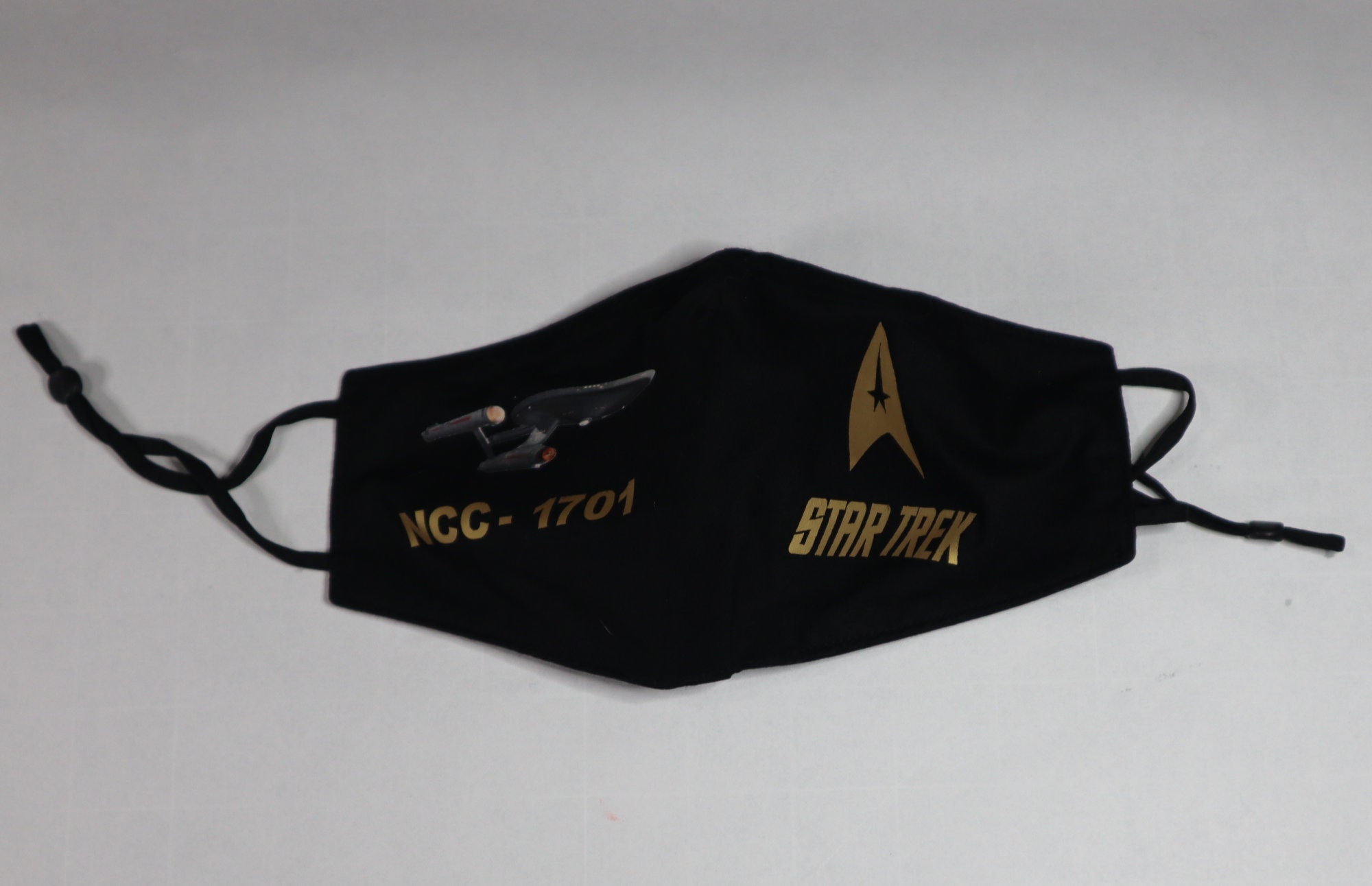 Handmade Cotton Blend Customizable Face Masks With Adjustable Ear-Loops - Star Trek Enterprise Ncc 1701