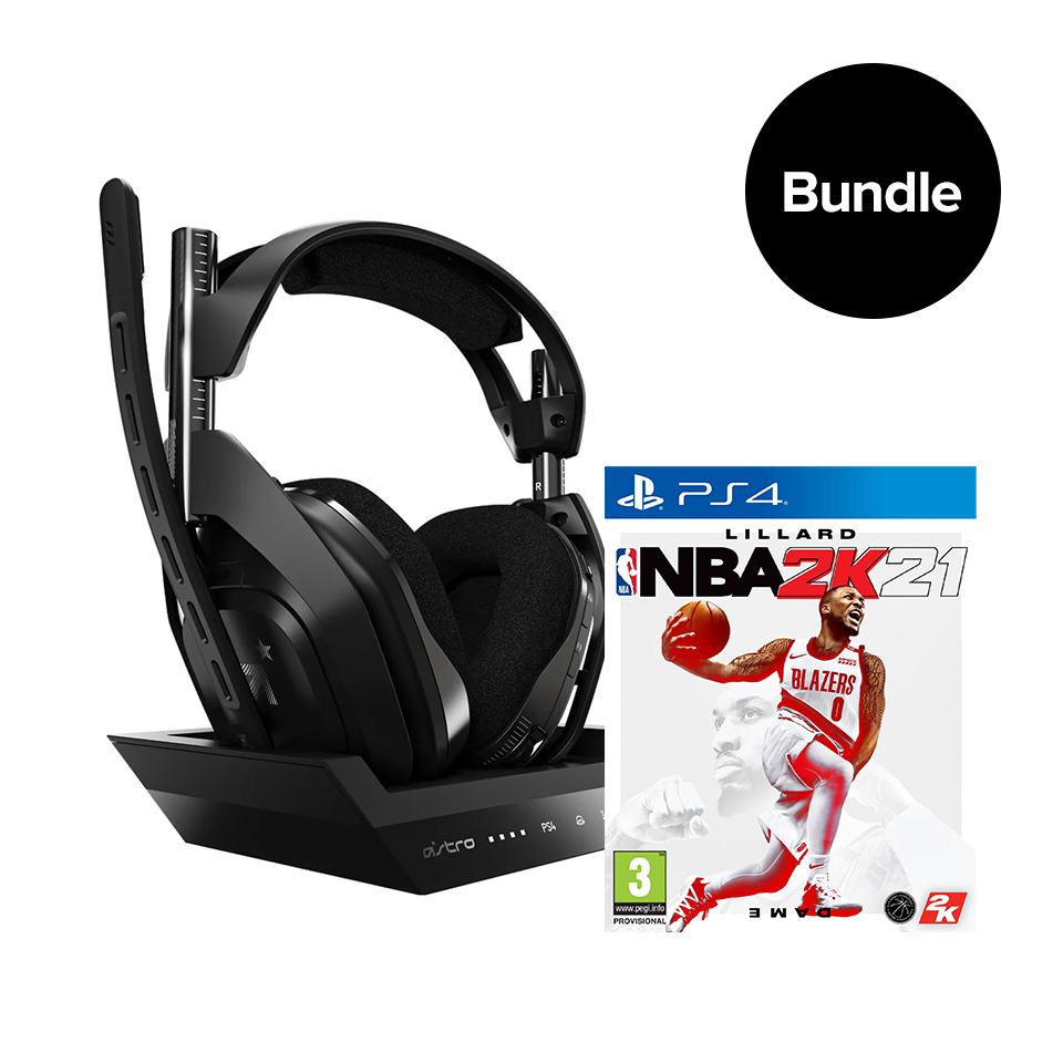ASTRO A50 Wireless + Base Station & NBA 2K21 PS4/PC - Bundle