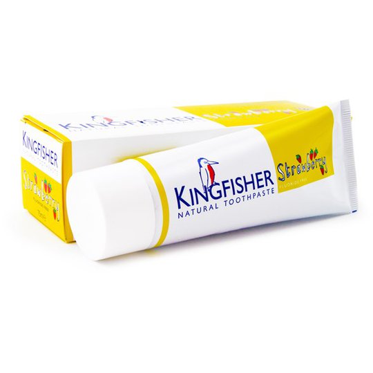 Kingfisher Naturlig Fluorfri Barntandkräm Jordgubb, 75 ml