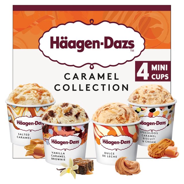 Haagen Dazs Caramel Ice Cream Collection Minicups