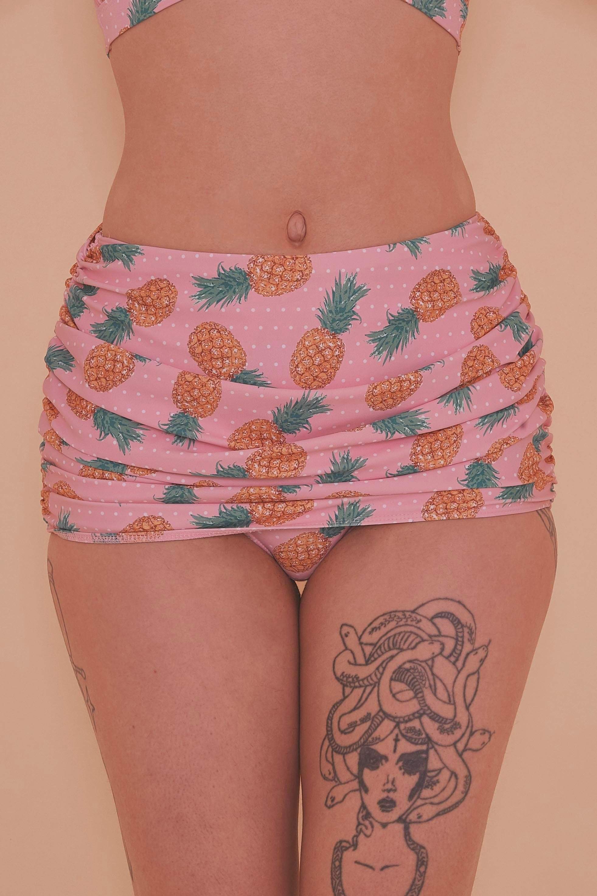 Collectif Pineapple Skirted Bikini Brief UK 14 / US 10