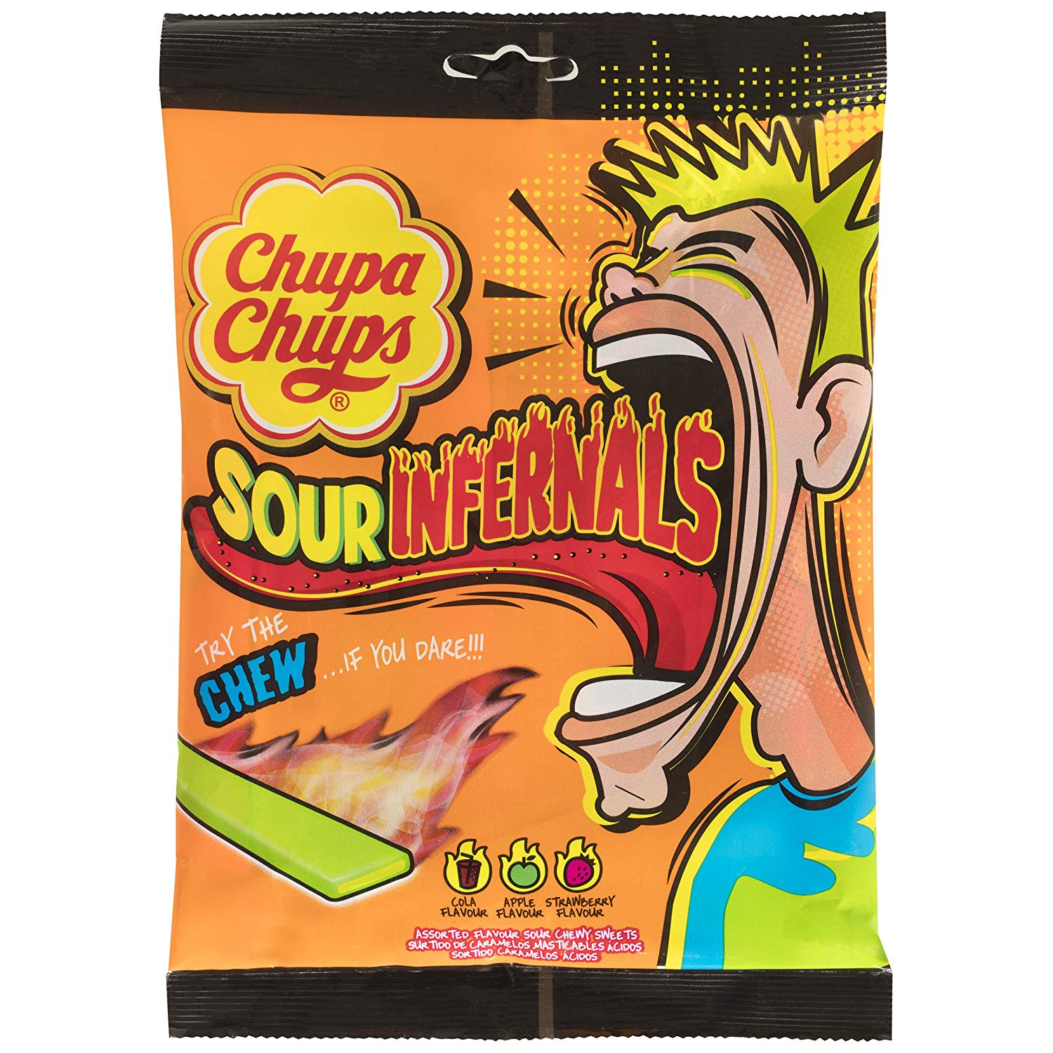 Chupa Chups Sour Infernals Chews 120g
