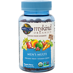 mykind Organics Whole Food Gummy Multivitamin for Men - Organic Berry (120 Vegan Gummies)