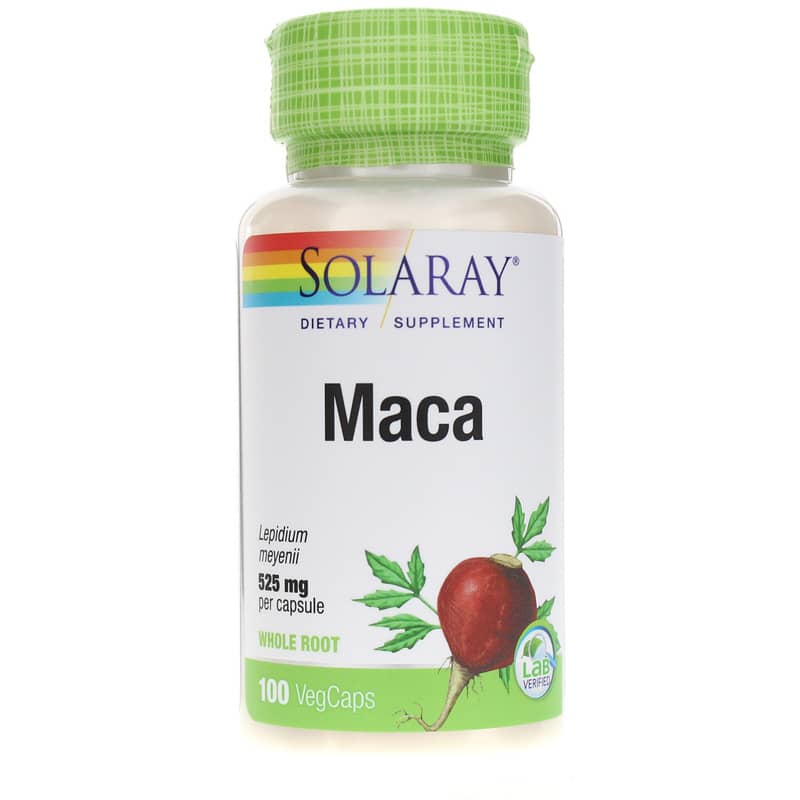 Solaray Maca 525 Mg 100 Veg Capsules