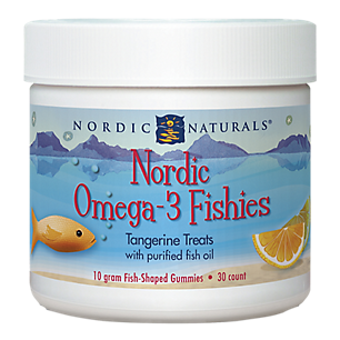 Nordic Omega-3 Fish Gummies with Purified Fish Oil - Tangerine (30 Gummies)
