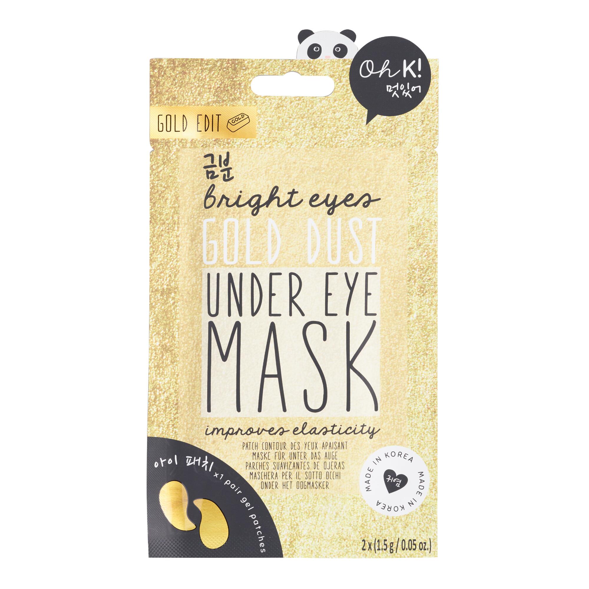 Oh K! Gold Dust Korean Beauty Under Eye Mask by World Market
