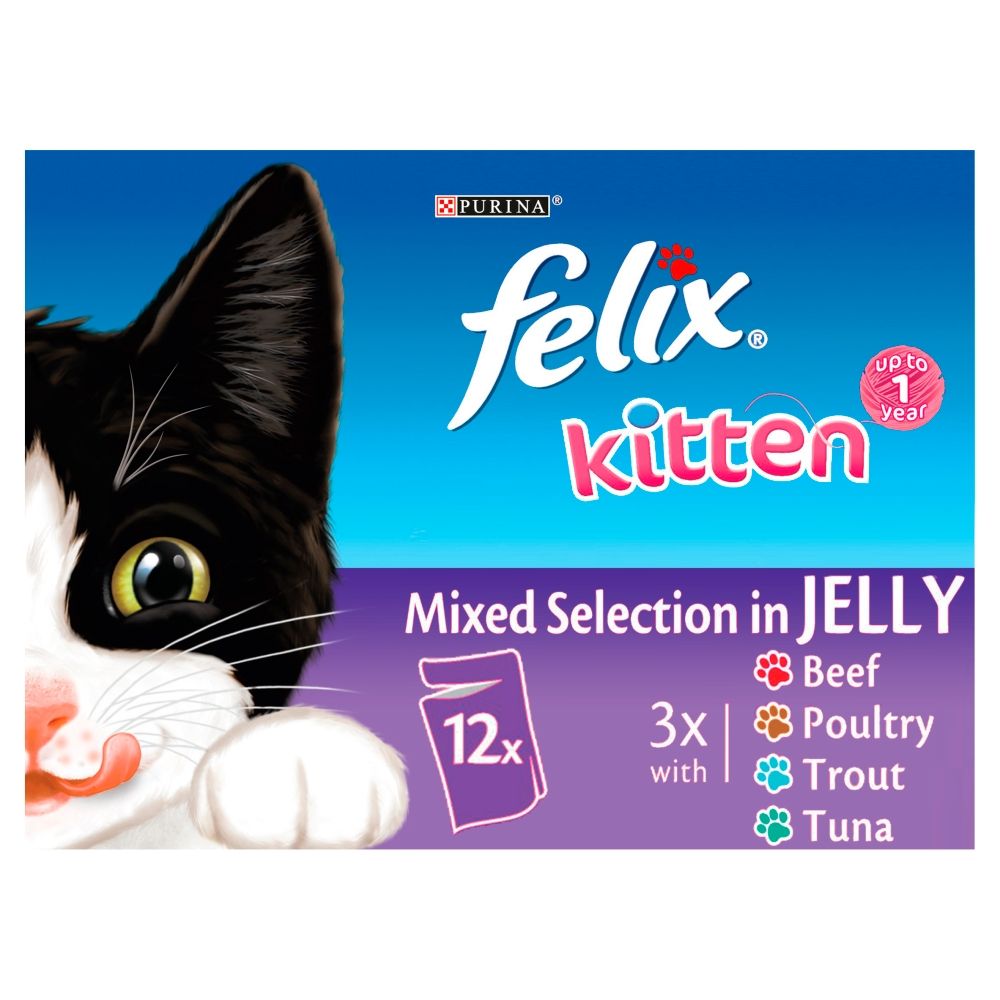 Felix Kitten Pouches - Mixed Selection 1 (12 x 100g)