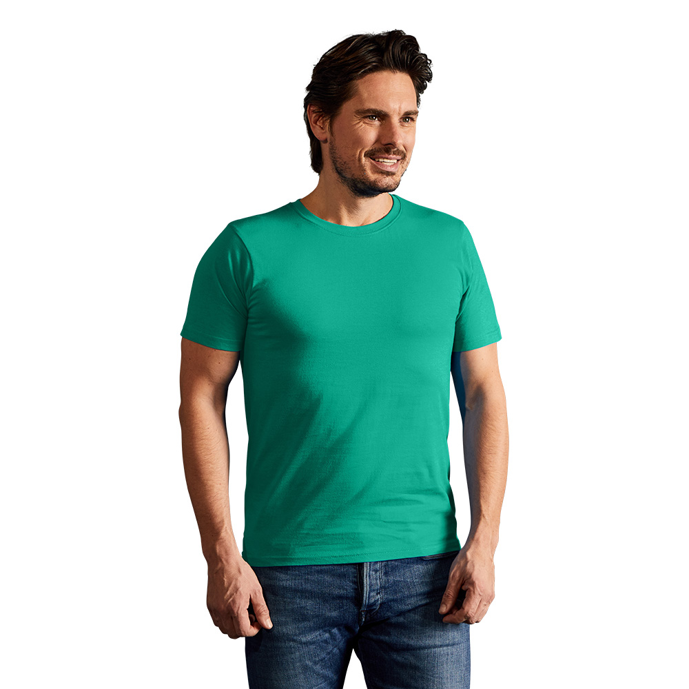 Bio T-Shirt Herren, Smaragdgrün, L