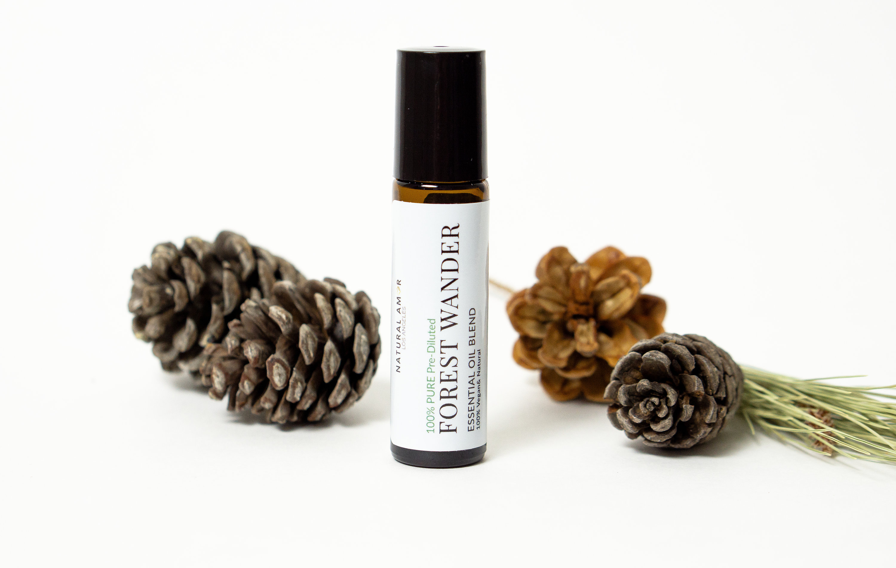 Forest Wander Essential Oil Blend Roller | Balsam Fir Tea Tree Calming Meditative Remedy Sunburn Relief Soothing Aromatherapy