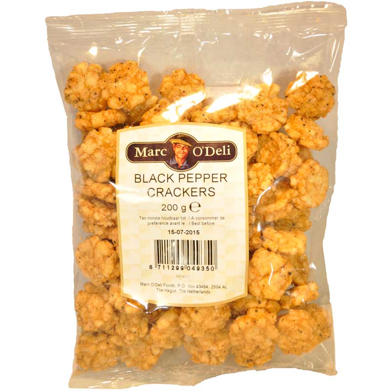 Black pepper Crackers - 75% rabatt