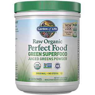 Raw Organic Perfect Food Green Superfood - Juiced Greens Powder (30 Servings)