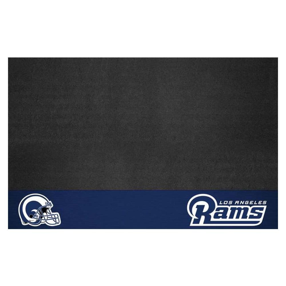 FANMATS Los Angeles Rams Grill Mat Vinyl Rectangular Black Grill Mat | 12202