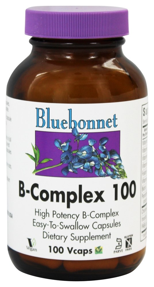 Bluebonnet Nutrition - B Complex 100 High Potency - 100 Vegetarian Capsules